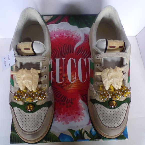 Gucci Screener Sneaker w/ Jeweled Cherries - 10UK main image 8